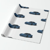 Blue C6 Corvette Packpapier (Ungerollt)