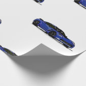 Blue C7 Corvette Packpapier (Ecke)