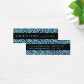 BLUE CABLE STRICK 3x1 Mini-Visitenkarte (Schreibtisch)
