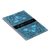 BLUE CABLE STRICK 6.5x8.75 Notebook + Text II Notizblock (Rechte Seite)