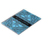 BLUE CABLE STRICK 6.5x8.75 Notebook + Text II Notizblock (Linke Seite)