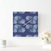 Blue Cactus Acrylic Wall Clock Quadratische Wanduhr (Zuhause)