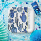 Blue Cactus Desert Chic Gold EVENT NAME Artisan Pappteller (Party)