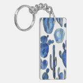 Blue Cactus Desert Chic NAME Travel Schlüsselanhän Schlüsselanhänger (Vorderseite links)