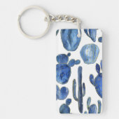 Blue Cactus Desert Chic NAME Travel Schlüsselanhän Schlüsselanhänger (Vorderseite)