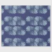 Blue Cactus Gift Wrapping Paper Geschenkpapier (Flach)