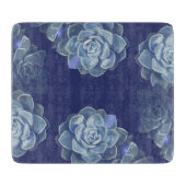 Blue Cactus Glass Cutting Board Schneidebrett (Vorderseite)