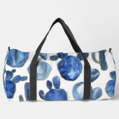 Blue Cactus Gold White Desert Fun Duffle Bag (Vorderseite)