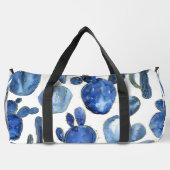 Blue Cactus Gold White Desert Fun Duffle Bag (Rückseite)