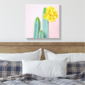 Blue Cactus Trio Leinwanddruck (Insitu (Schlafzimmer))