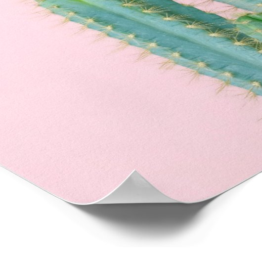 Blue Cactus Trio Poster (Ecke)