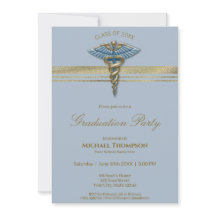 Blue Caduceus Gold Streifen Abschluss