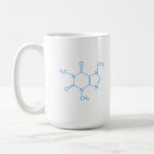 Blue Caffein Molecule Kaffeetasse (Links)