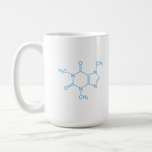 Blue Caffein Molecule Kaffeetasse (Links)