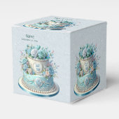 Blue Cake Blume Gefälligkeitsbox Geschenkschachtel (Vorderseite)