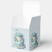 Blue Cake Blume Gefälligkeitsbox Geschenkschachtel (Geöffnet)