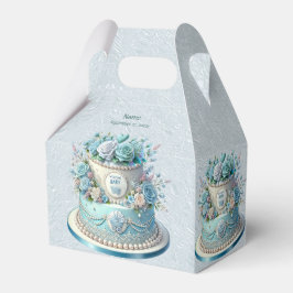 Blue Cake Blume Gefälligkeitsbox Geschenkschachtel