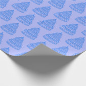 Blue Cake Print Wrapper Geschenkpapier (Ecke)