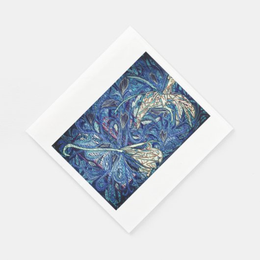 Blue cake serviette (Ecke)