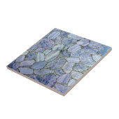 Blue Calcite Quartz Print Backsplantat Keramik Til Fliese (Seite)