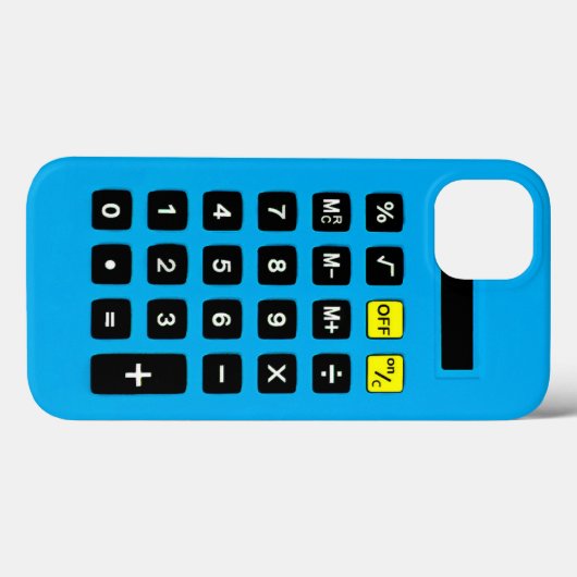 Blue Calculator mit Keypad Case-Mate iPhone Hülle (Rückseite (Horizontal))