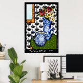 Blue Calico Still Life (Fine Art Poster) Poster (Heimbüro)