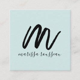 Blue Calling Card für Blue-Calling-Karte für Schwa Quadratische Visitenkarte