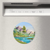 Blue Calm River Magnet (In Situ (Geschirrspüler))