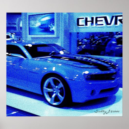 "Blue Camaro" © 2009 S.J. Poster (Vorne)