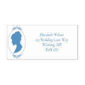 Blue Cameo Woman Permastempel (Design)