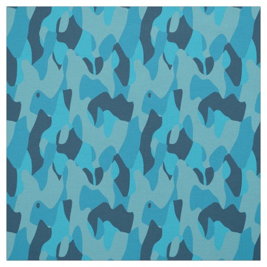 Blue Camo abstract Stoff (Muster)