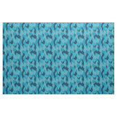 Blue Camo abstract Stoff (Fat Quarter (45,7 x 55,9 cm))