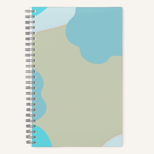Blue Camo Notebook – Cool Camouflage Journal Notizblock (Vorderseite)