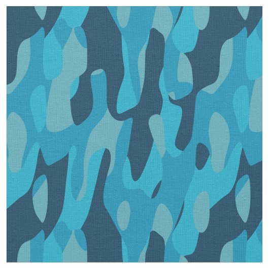 Blue Camo   Stoff (Nahaufnahme)