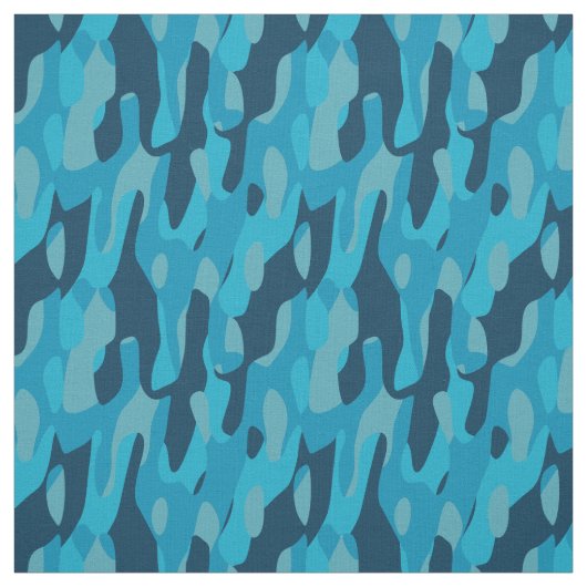 Blue Camo   Stoff (Muster)