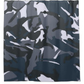 Blue Camou Duschvorhang (Vorderseite)