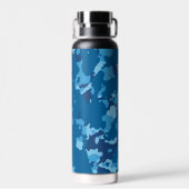 Blue Camouflage #3.1 Thunfisch Kupfer infundiert Trinkflasche (Rückseite)