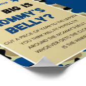 Blue Camouflage Baby Duschzeichen Poster (Ecke)