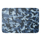 Blue Camouflage Badematte (Vorderseite)