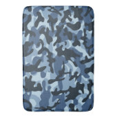 Blue Camouflage Badematte (Vorderseite Vertikal)