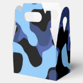 Blue Camouflage Camoflauge Geburtstagsparty Gefall Geschenkschachtel (Geöffnet)