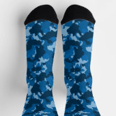 Blue Camouflage Camouflage Army Socken (Oben)