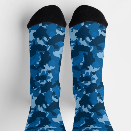 Blue Camouflage Camouflage Army Socken (Oben)