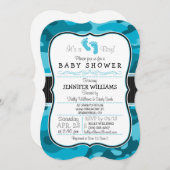 Blue Camouflage, Camouflage Baby Dusche Einladung (Vorne/Hinten)