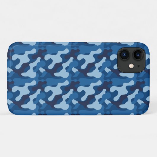 Blue Camouflage Case | iPhone | Pad | Samsung (Rückseite (Horizontal))