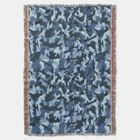 Blue Camouflage Decke (Vorderseite Vertikal)