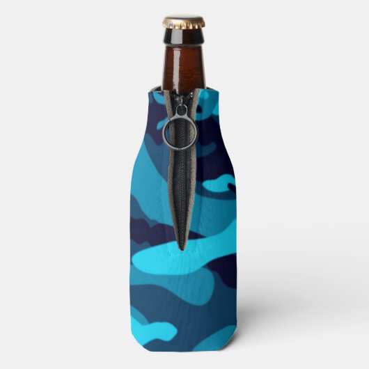 BLUE CAMOUFLAGE Flasche Cooler BEALEADER Flaschenkühler (Flasche Rückseite)