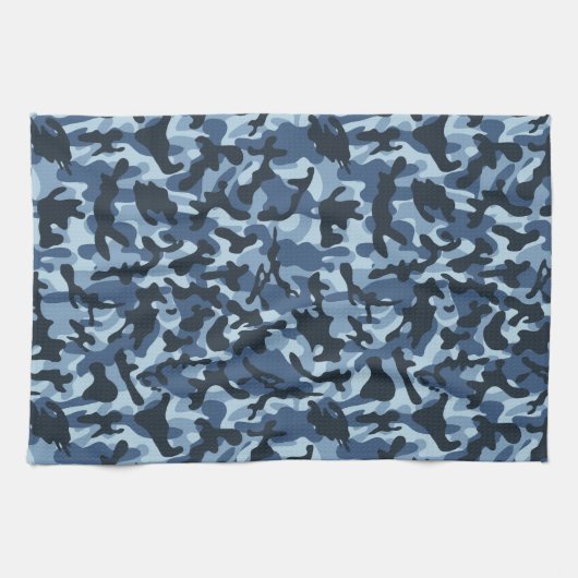Blue Camouflage Geschirrtuch (Horizontal)