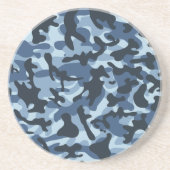 Blue Camouflage Getränkeuntersetzer (Vorne)