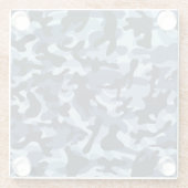 Blue Camouflage Glasuntersetzer (Rückseite)